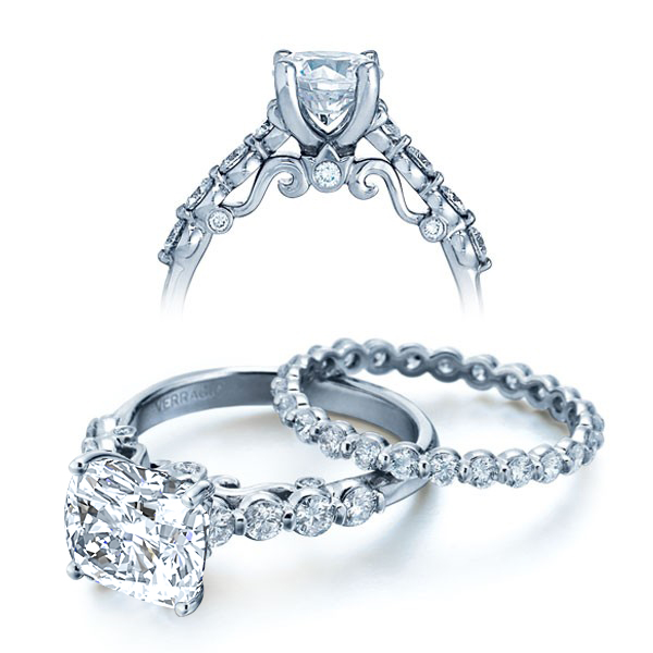 2.3ct Round Cut Halo Bridal Engagement Wedding Ring Band Set 14k Yellow Gold 