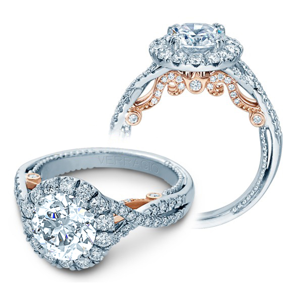 Verragio Halo Infinity Insignia Designer Engagement Ring