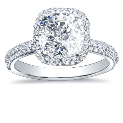 Cushion cut diamond engagement rings australia