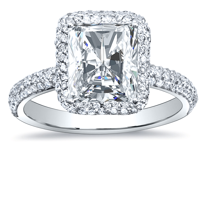 Details about   0.93 Ct Natural Round Cut White Diamond Halo Engagement Ring 925 Sterling Silver