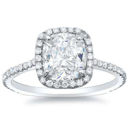 Cushion cut diamond engagement rings australia
