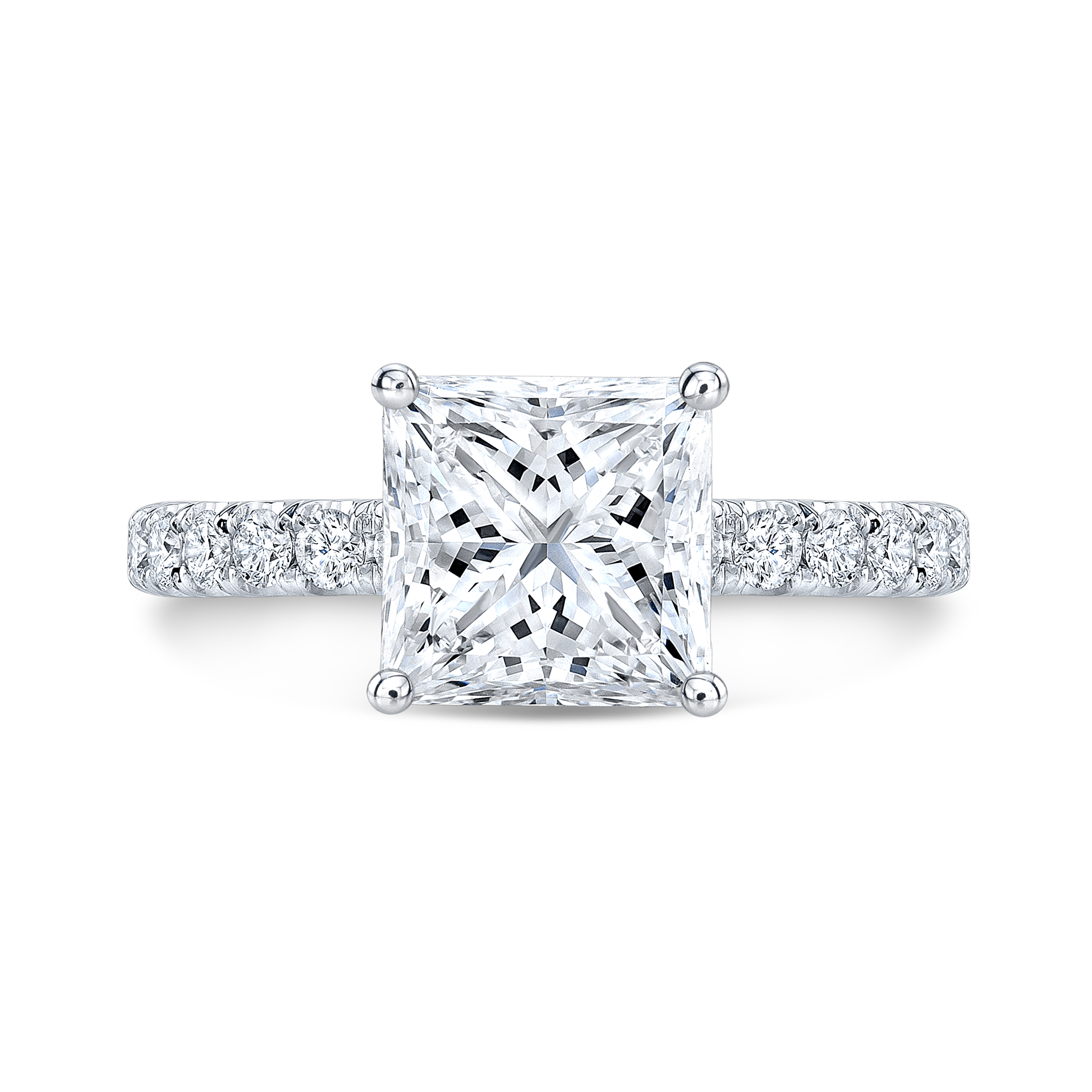 1 CT. T.W. Princess-Cut Diamond Engagement Ring in 14K Rose Gold | Zales