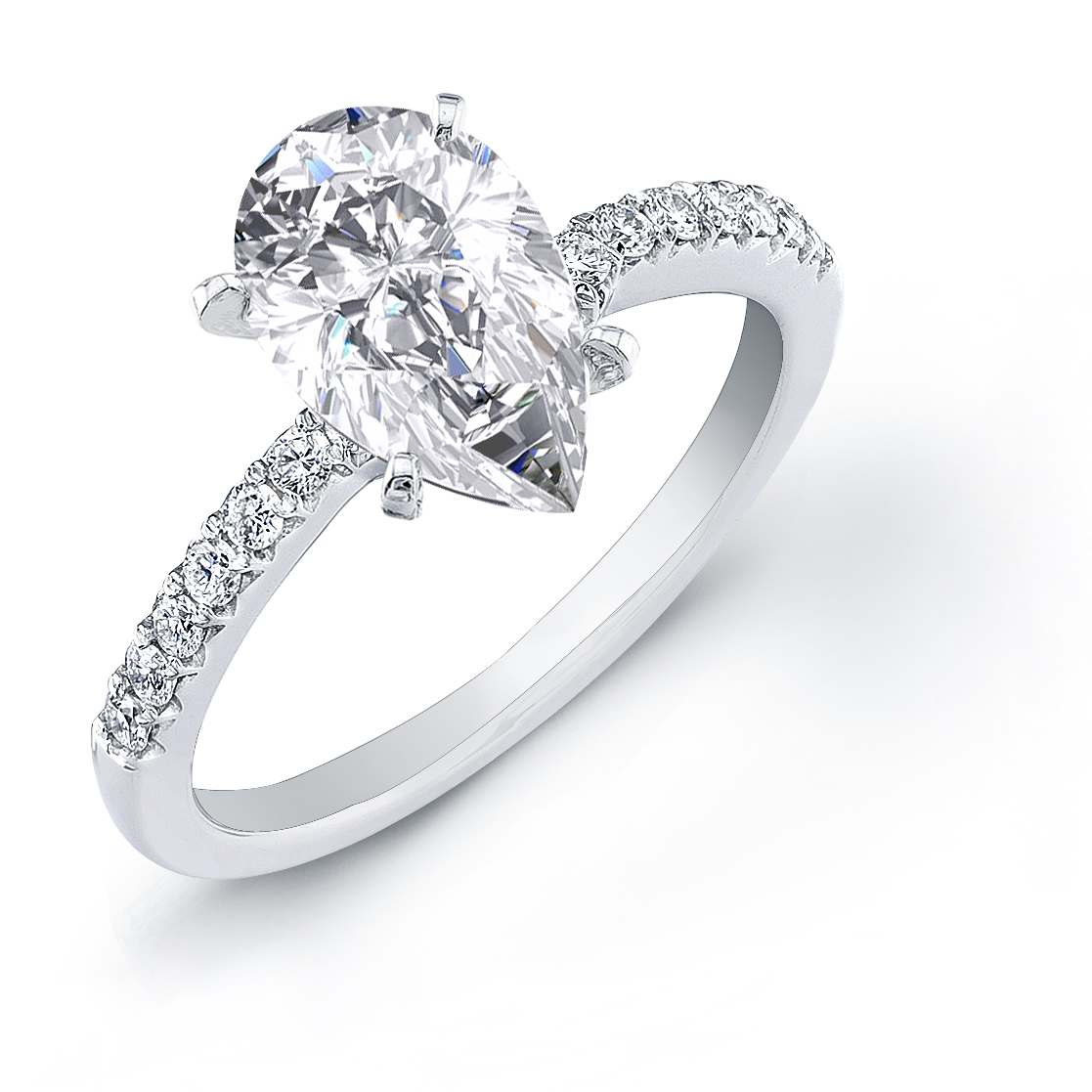 Buy 1/4-1.5 Carat 14K White Gold Round Solitaire Diamond Engagement Ring  (D-E Color VS1-VS2 Clarity) Online at desertcartINDIA