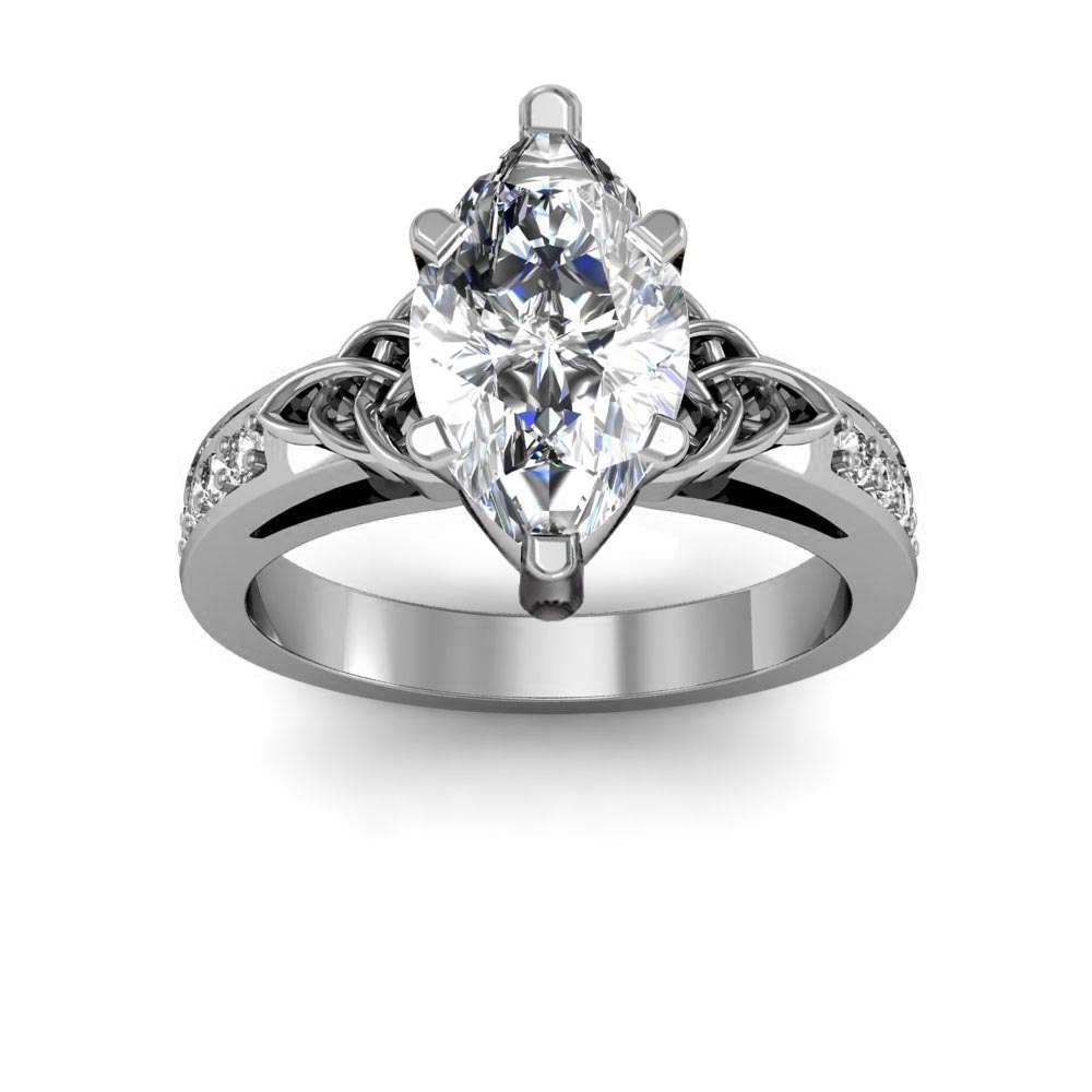 18ct white gold marquise diamond ring - Engagement Rings - Cerrone