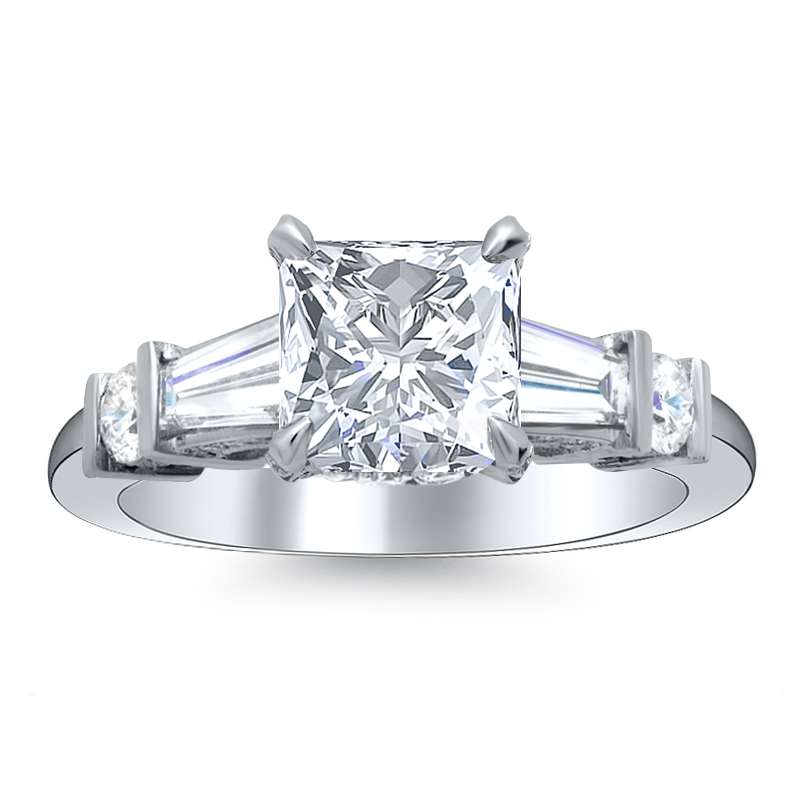 Princess cut baguette diamond ring 34401 sda a21