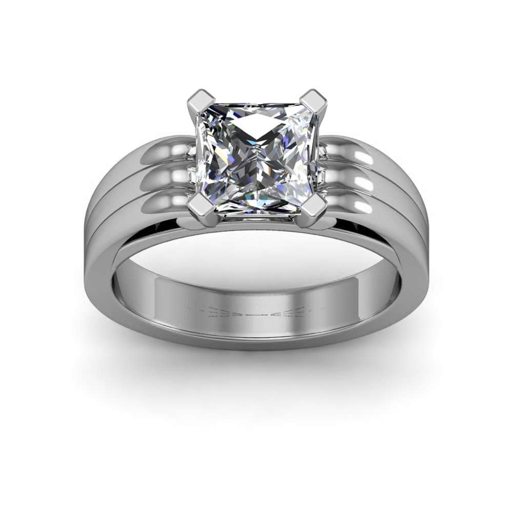 Platinum Princess Cut Diamond Engagement Ring - 1/2ct - AGI Certificated -  D08120 | Chapelle Jewellers
