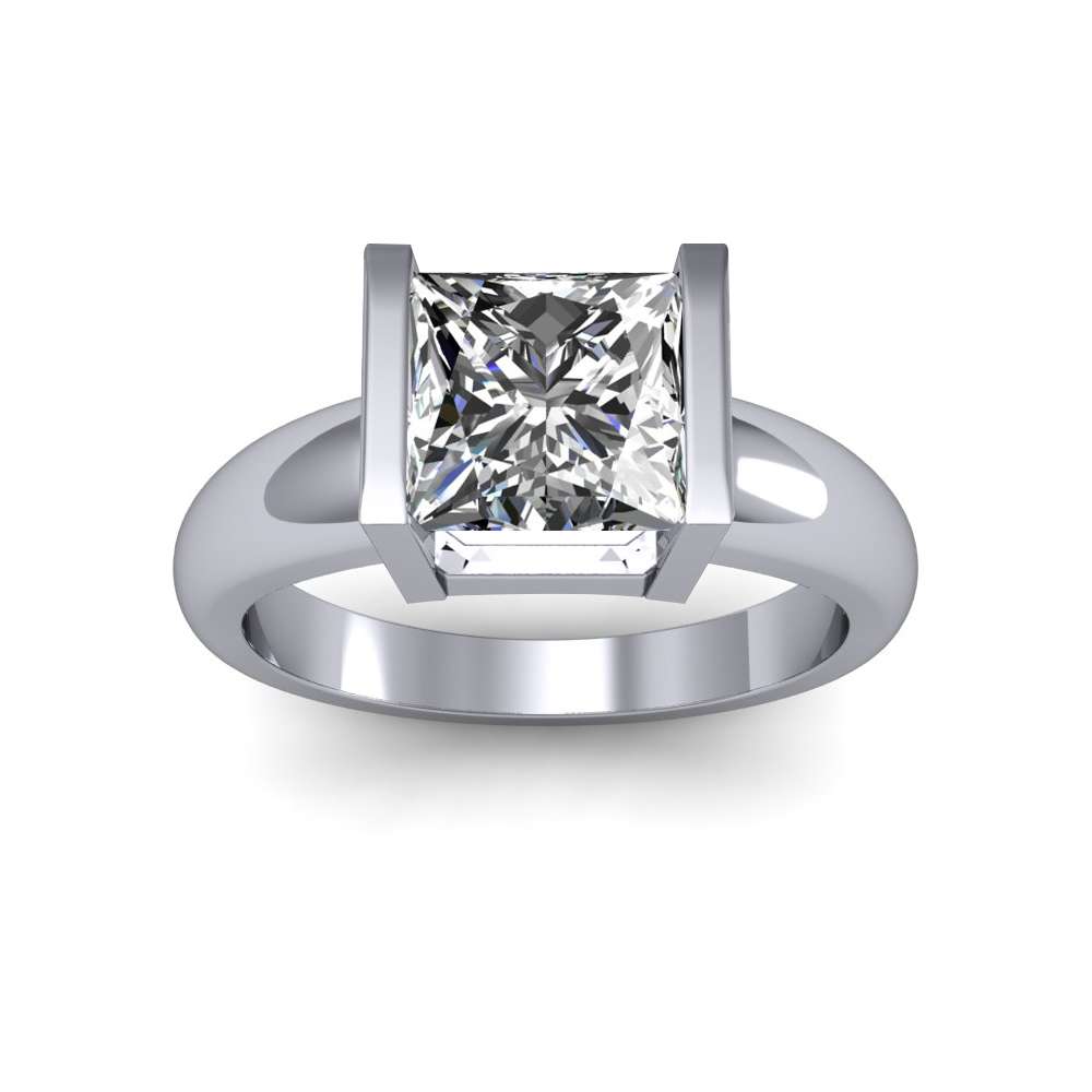 Unique Moissanite Engagement Ring in Zirconium | Jewelry by Johan - Jewelry  by Johan