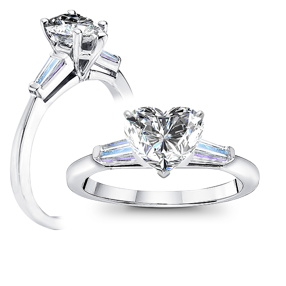 Heart Shaped Solitaire Ring | Ouros Jewels