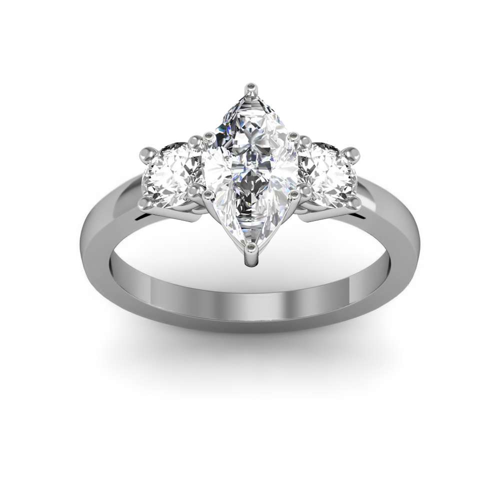 Full Eternity Marquise & Round Diamond Ring | sillyshinydiamonds