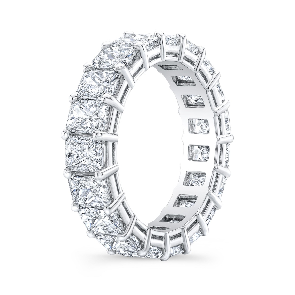 white gold 6 carat eternity band