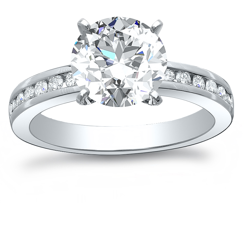 Details about   2.10 Ct VVS1 Princess Cut Diamond Channel Engagement Ring 925 Sterling Silver