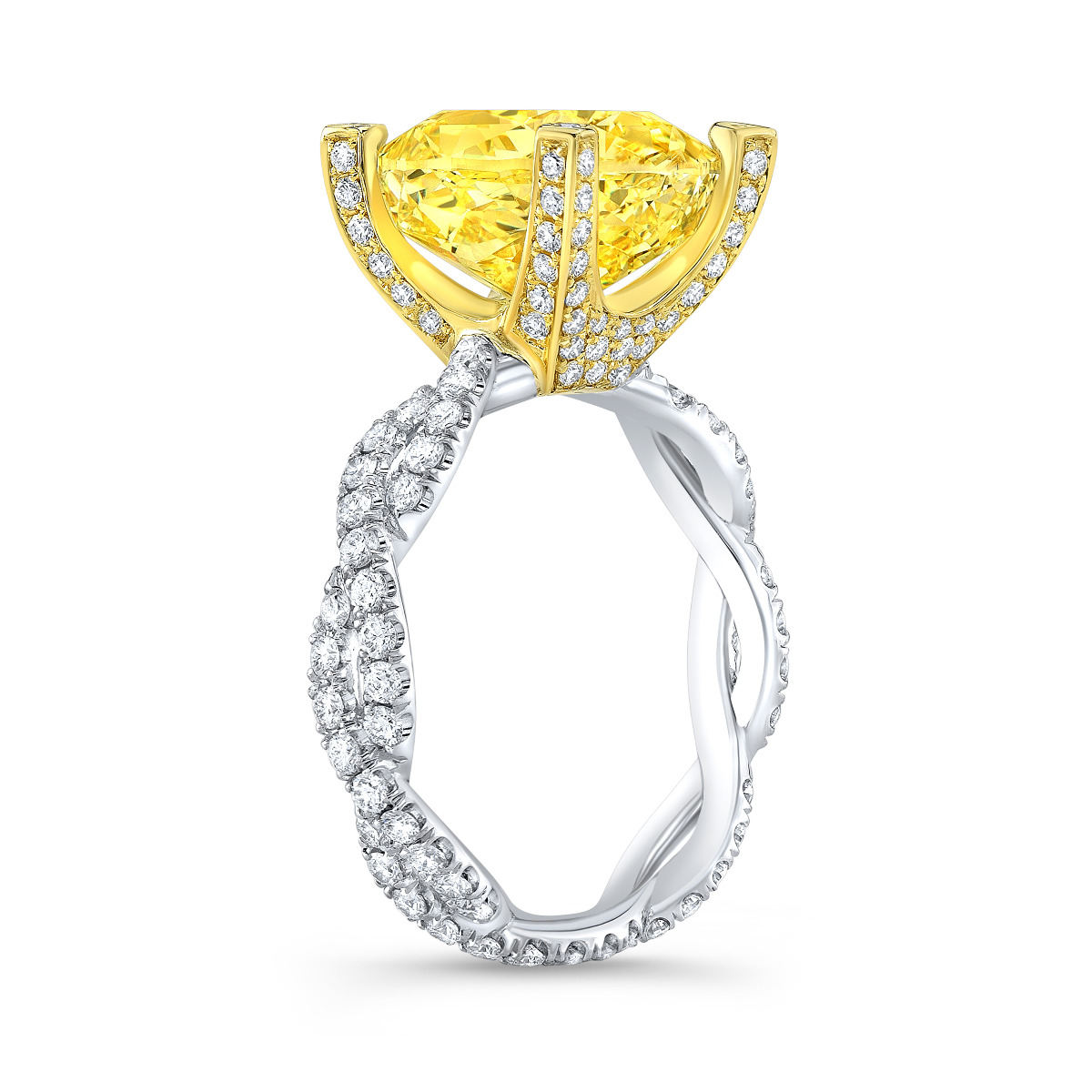 2.2 carat yellow diamond value Clearance