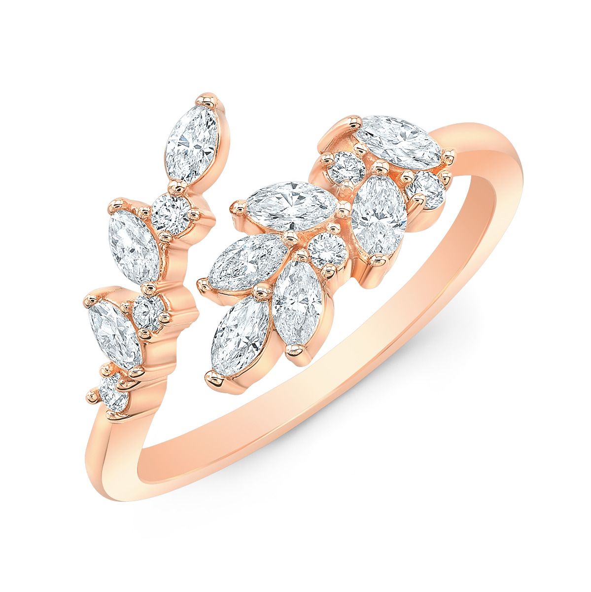 Queens Wreath Marquise Diamond Ring