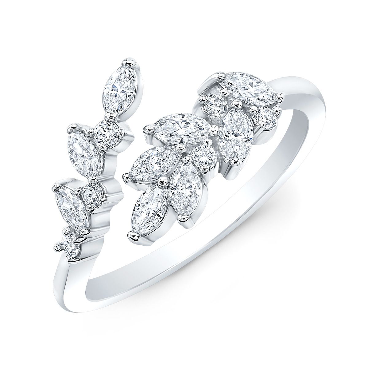 Queens Wreath Marquise Diamond Ring
