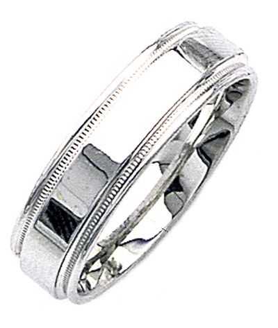 5mm Hand Carved Wedding Ring for Men & Women