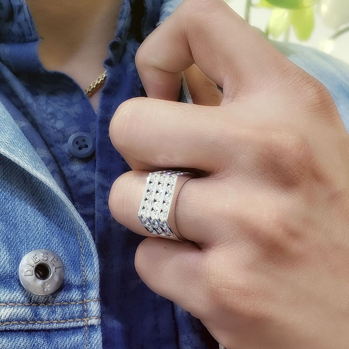 Diamond ring for boyfriend Clearance