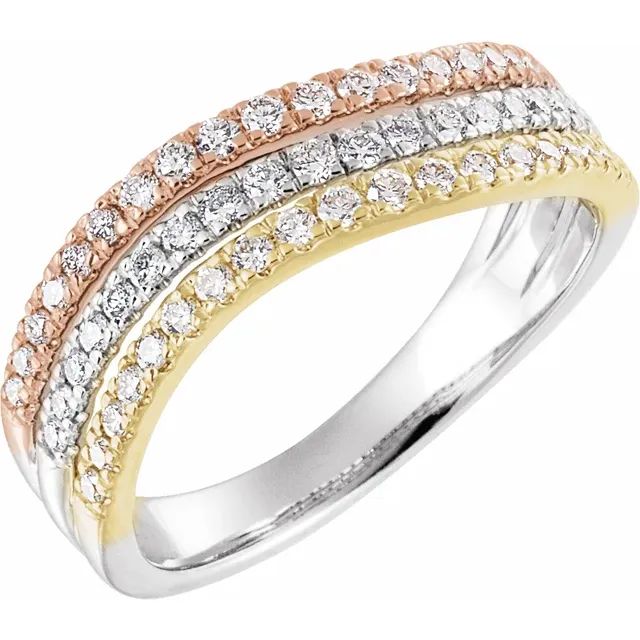 Tri color diamond engagement rings hotsell