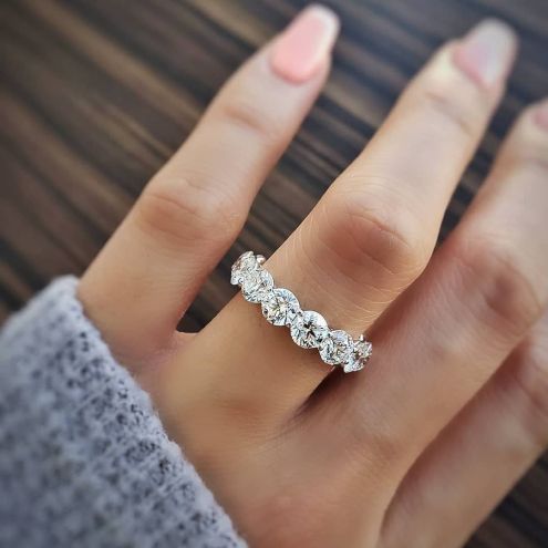 6 Carat Round Eternity Band (GIA Certified)