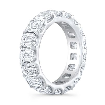 6 Carat Emerald Eternity Band (Low Profile) GIA Certified
