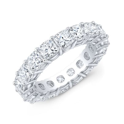 4 Carat Cushion Eternity Band