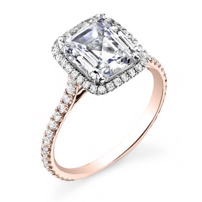 Details about   1.0 ct Asscher Cut Pink Stone Wedding Bridal Promise Ring 14k Rose Gold 
