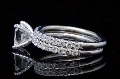 15 Ct Solitaire Asscher Cut Wedding Engagement Womens Ring 14k White Gold Finish 