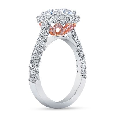 Two tone princess cut engagement rings on sale