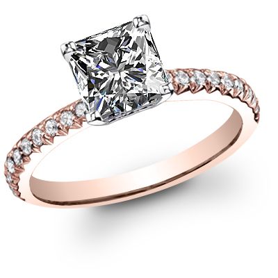 Pandora Princess Wishbone Ring, Rose Gold-Plated | REEDS Jewelers