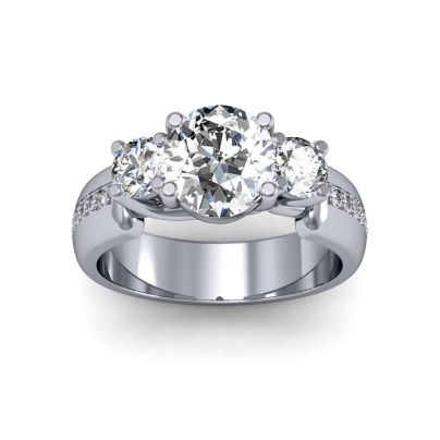 TRELLIS 3 STONE ROUND