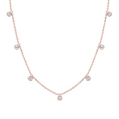 Rose Gold Mimosa Diamond Necklace