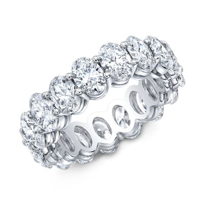 7 Carat Oval Eternity Band (GIA Certified)