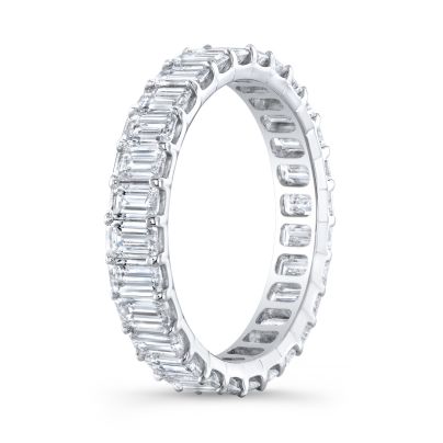 3 Carat Emerald Eternity Band (Low Profile)
