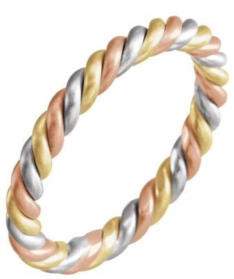 Tri-Color Rope Ring