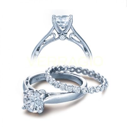 Verragio Couture Solitaire Designer Diamond Engagement Ring