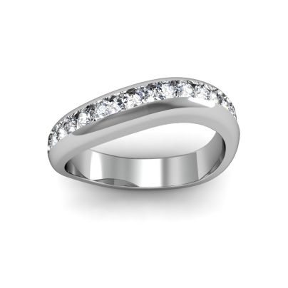 .70ct Curved Channel Design Wedding Band