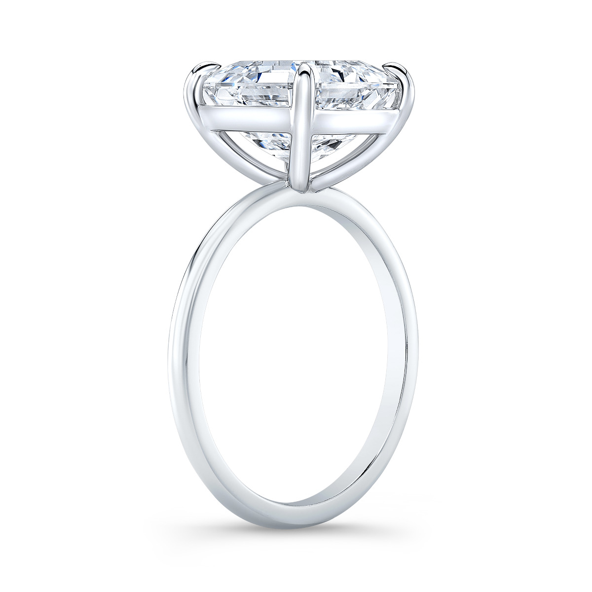 Dainty Solitaire on an all White Gold metal