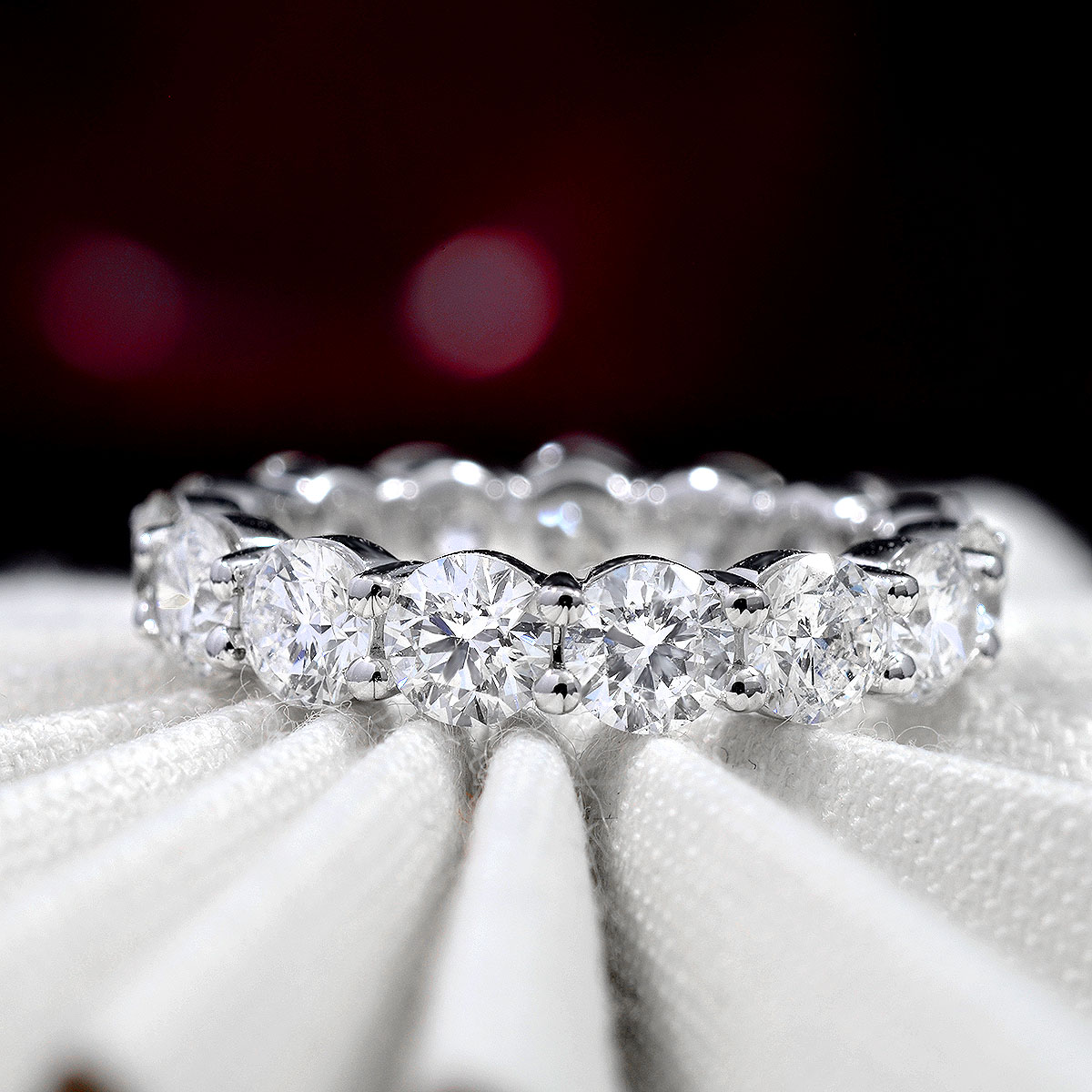 Beautiful 4 Carat Diamond Anniversary Band Eternity Ring