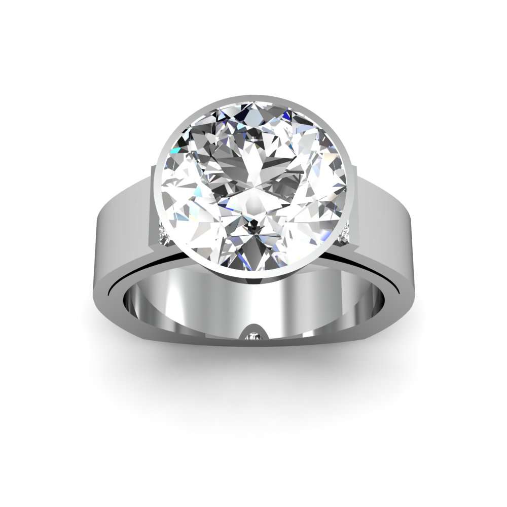 Robin Lab Grown Diamond Ring -14K White Gold, Hidden Halo, 4.5 Carat, –  Best Brilliance