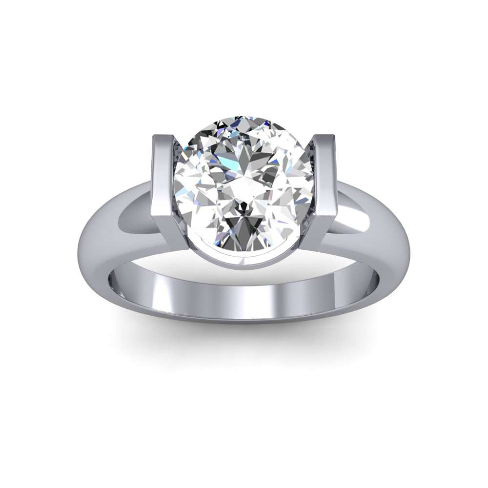 2.125 Ct. Pear Cut Natural Diamond Tension Setting with Accent Pave Natural  Diamonds Engagement Ring (GIA Certified) | Diamond Mansion