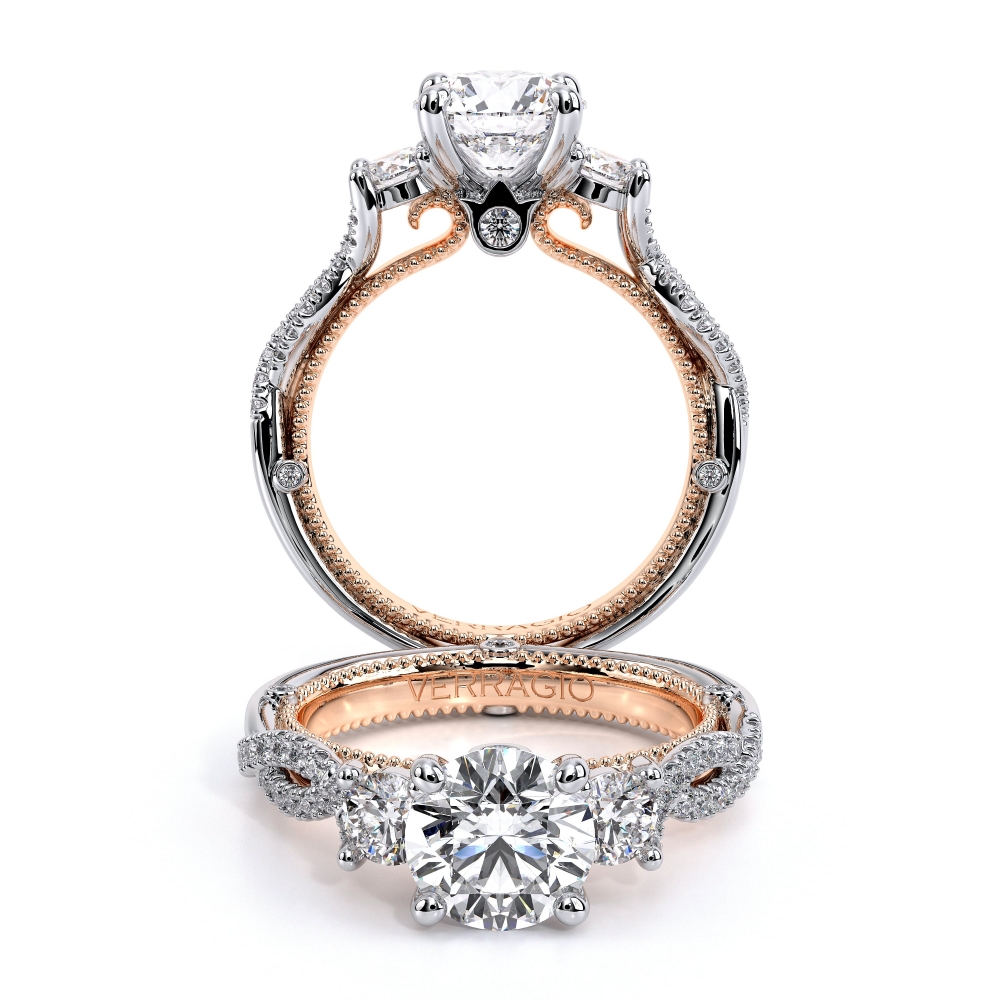 Verragio Couture Round Sidestones Infinity Design Engagement Ring