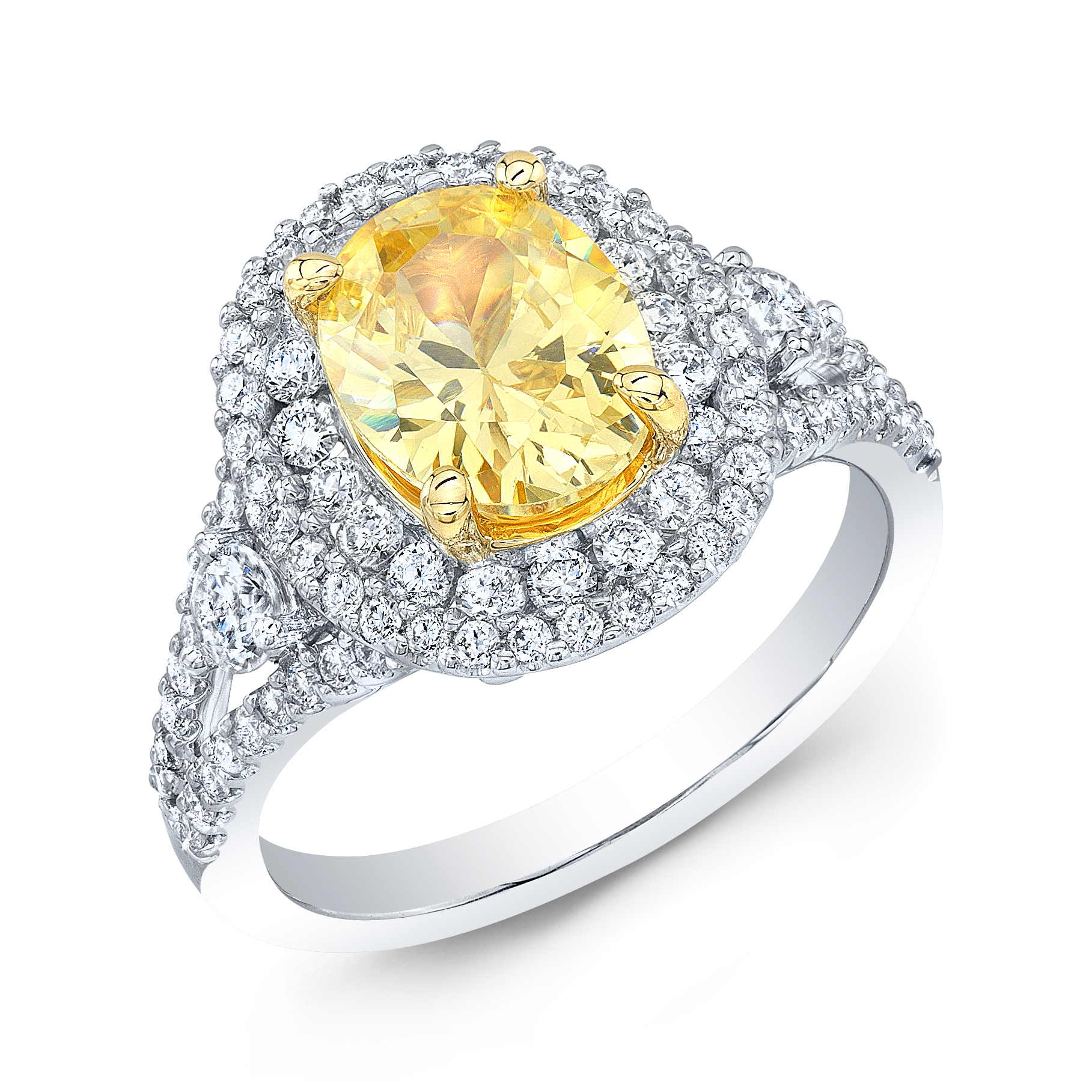 Tiffany yellow diamond modified antique cushion brilliant Clearance