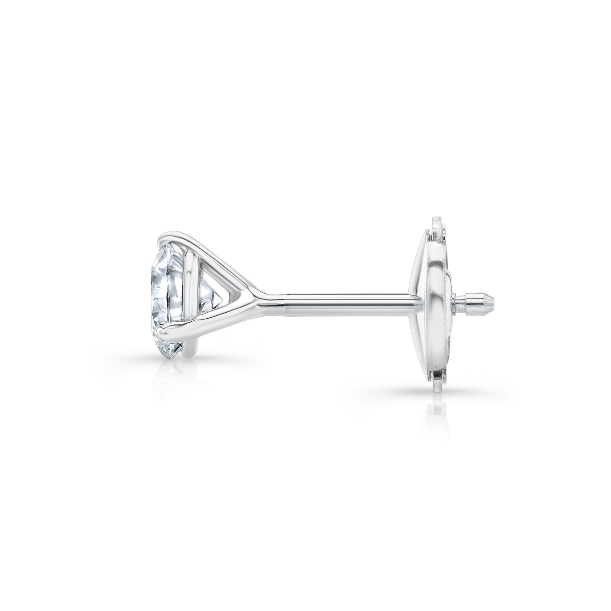 Carat Round Martini Stud Earrings (GIA Certified) Diamond Mansion