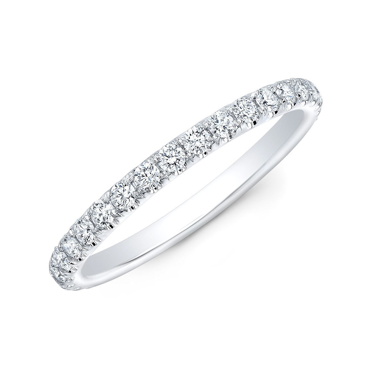 U-Pave on Prongs Diamond Engagement Ring