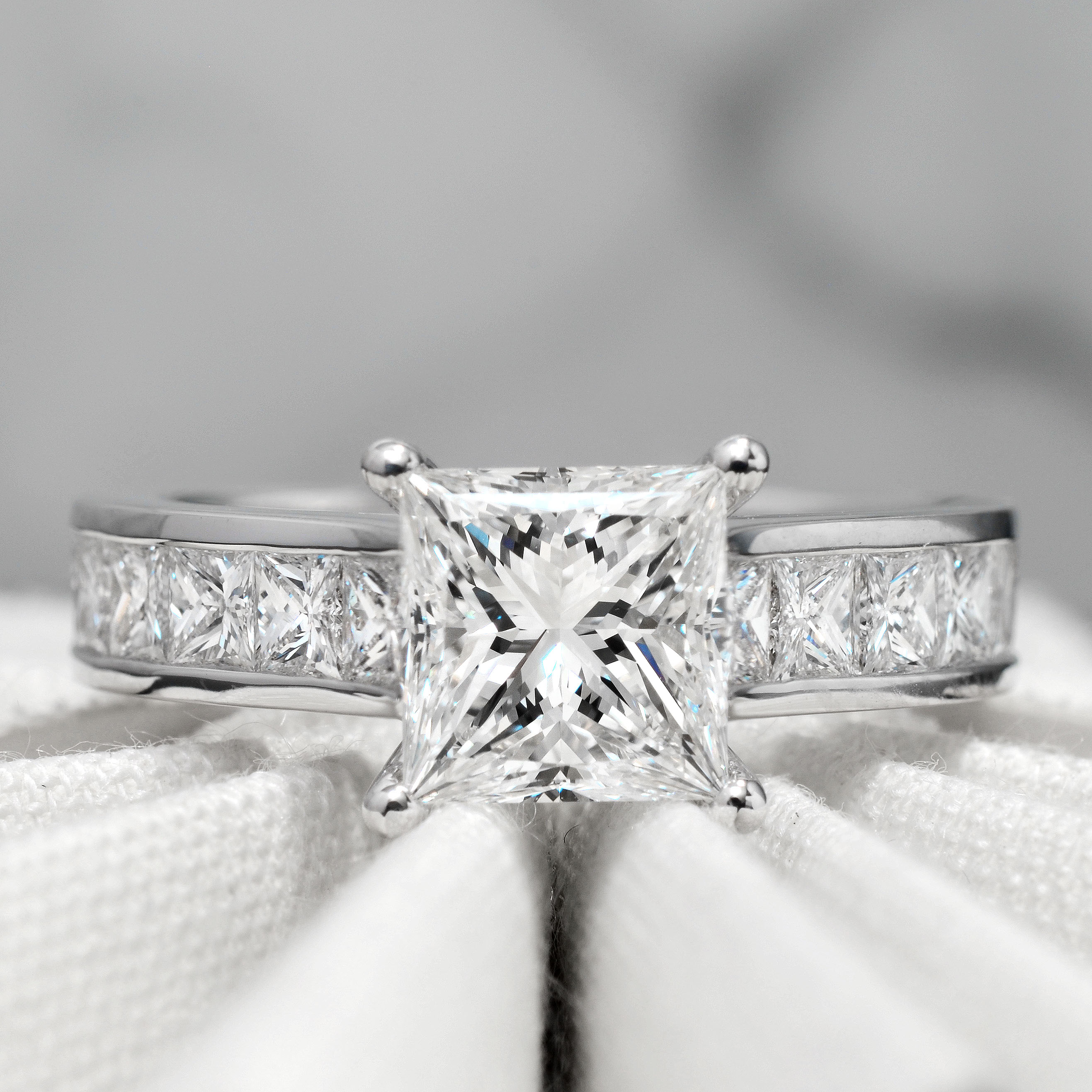 2 2 Ct Princess Cut Natural Diamond Natural Channel Set Diamond 2-2-ct-princess-cut-natural-diamond-natural-channel-set-diamond