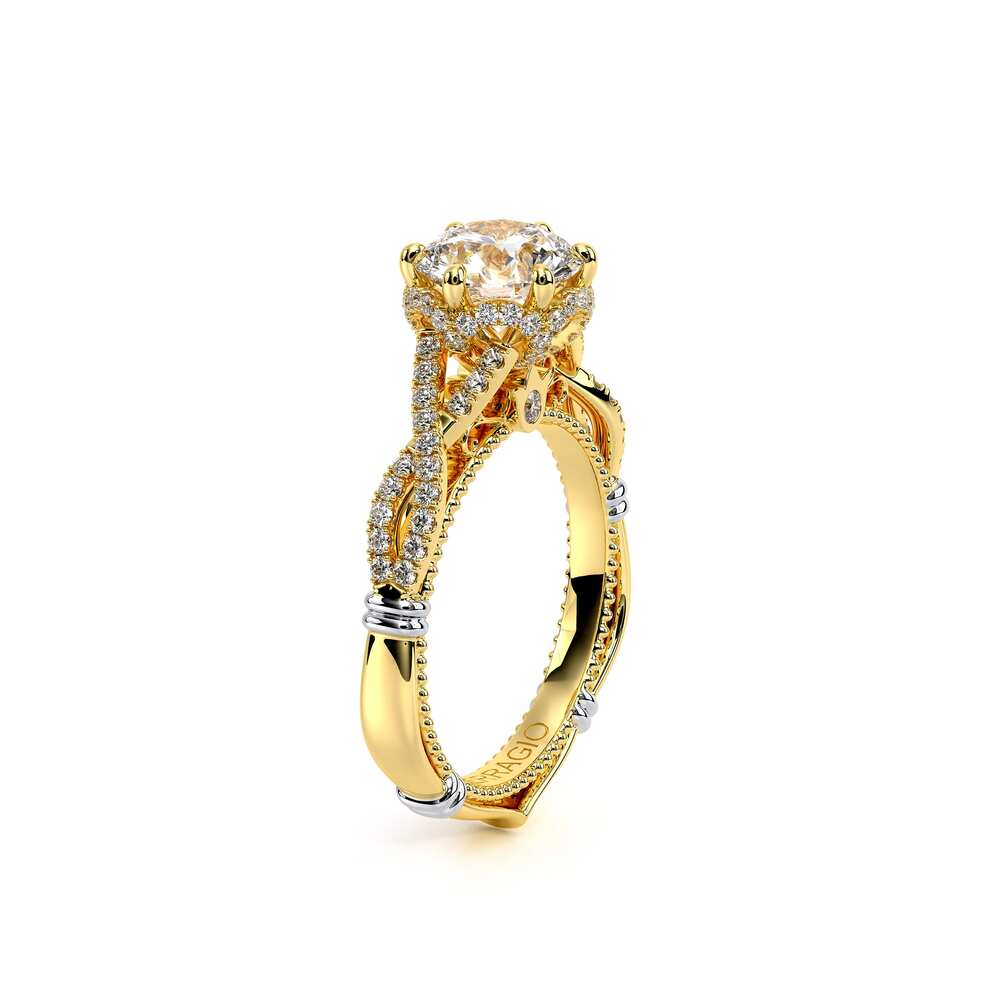 Yellow Gold Parisian 153 from a three quarters angle