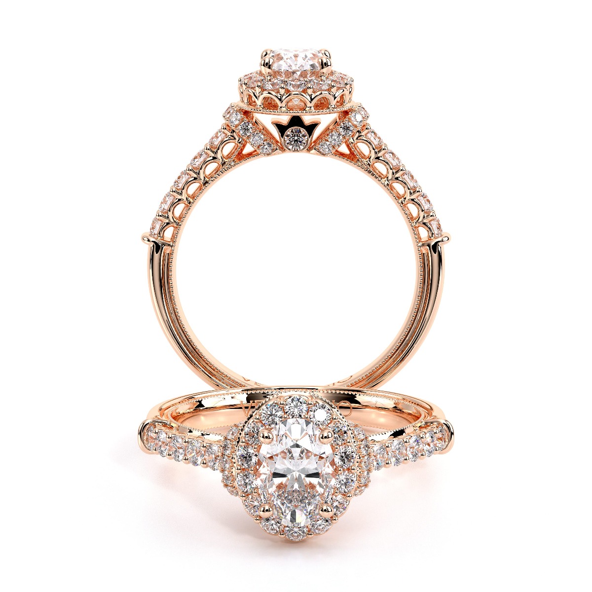 Verragio Renaissance Diamond Engagement Ring - rose gold