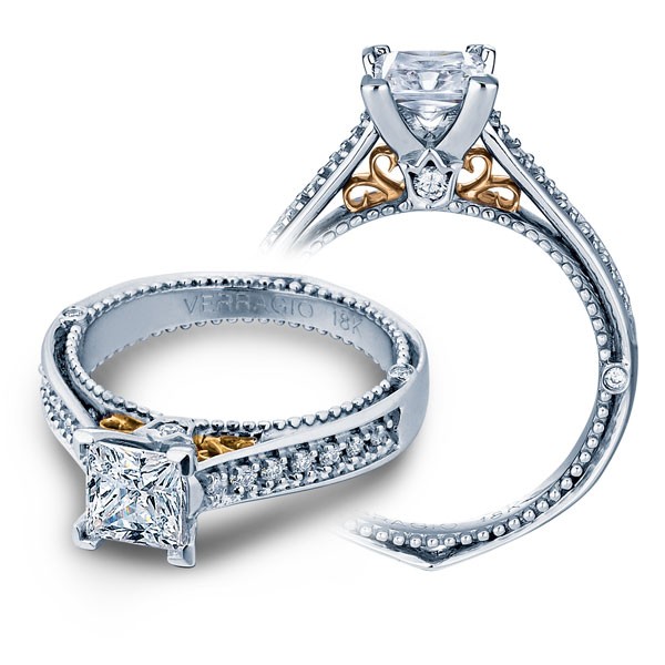 Verragio Vintage Filigree Designer Diamond Engagement Ring