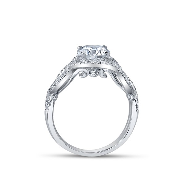 Infinity Verragio Pave Side Profile Diamond Bridal Set